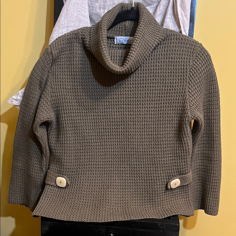 Willow Taupe Cowl Neck Sweater